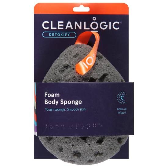 Cleanlogic Charcoal Infused Sea Foam Body Sponge