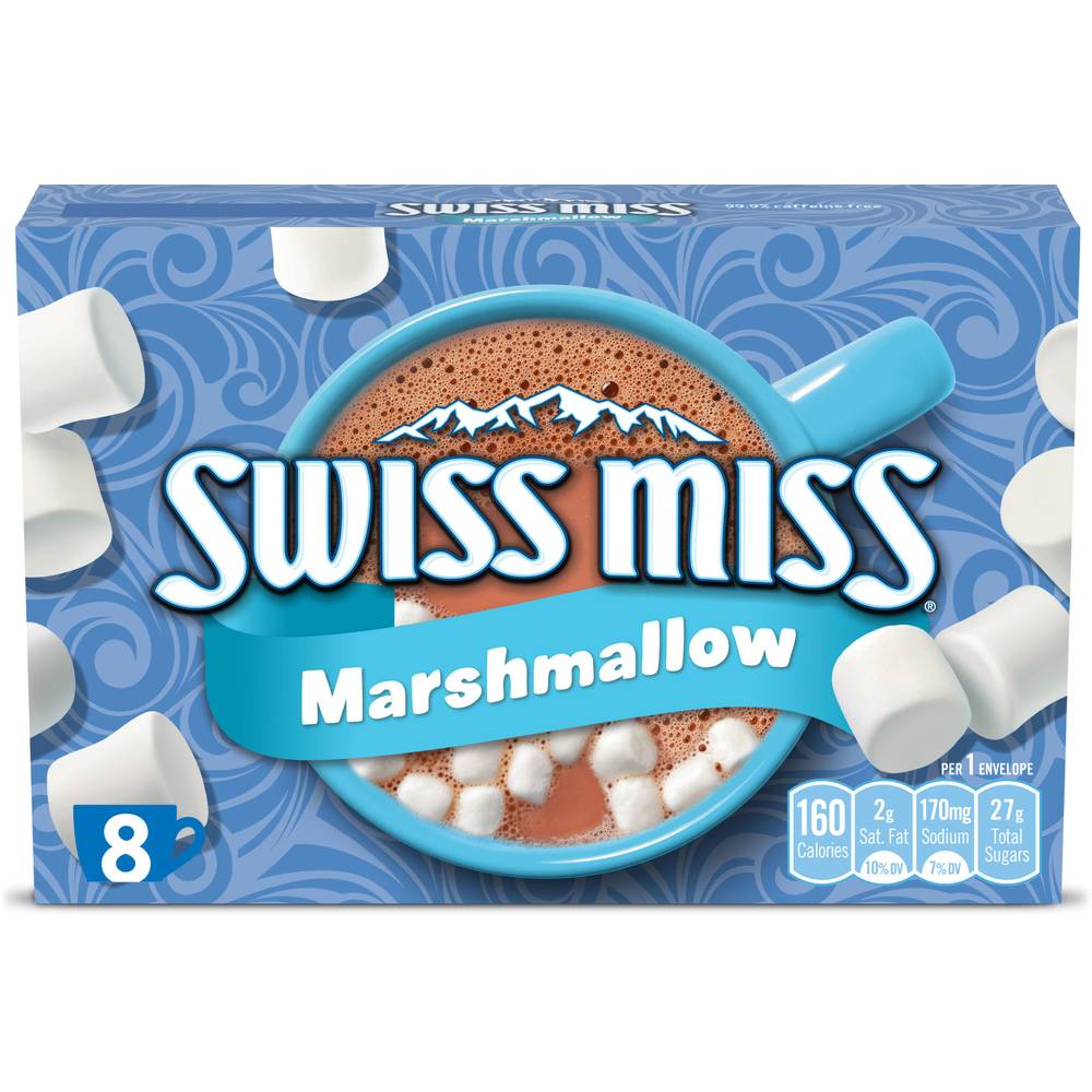 Swiss Miss Marshmallow Hot Cocoa Mix (1.38 oz, 8 ct)