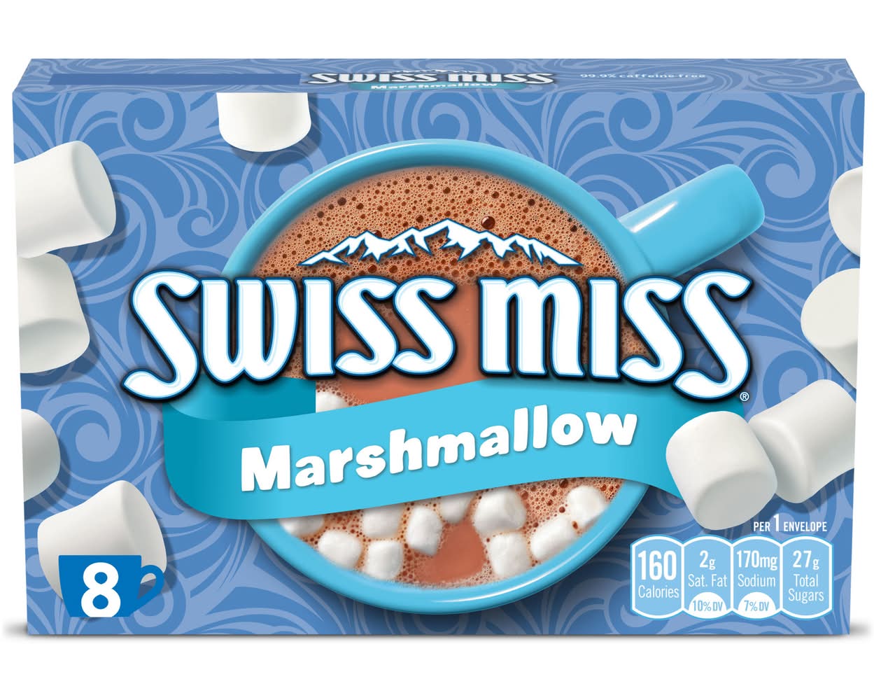 Swiss Miss Hot Cocoa Mix, Marshmallow (8 x 1.38 oz)