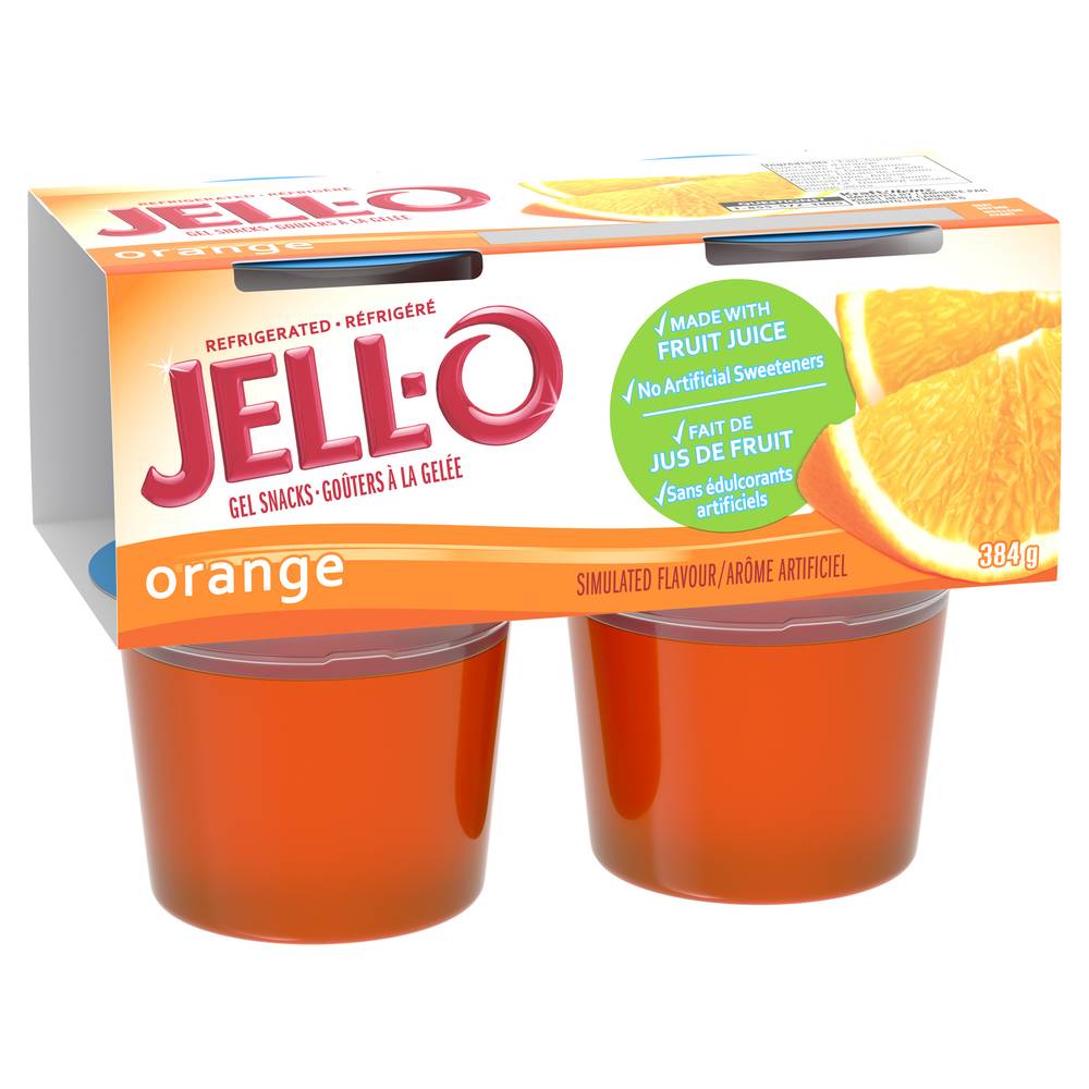 Jell-O Gel Snacks, Orange (384 g, 2 ct)