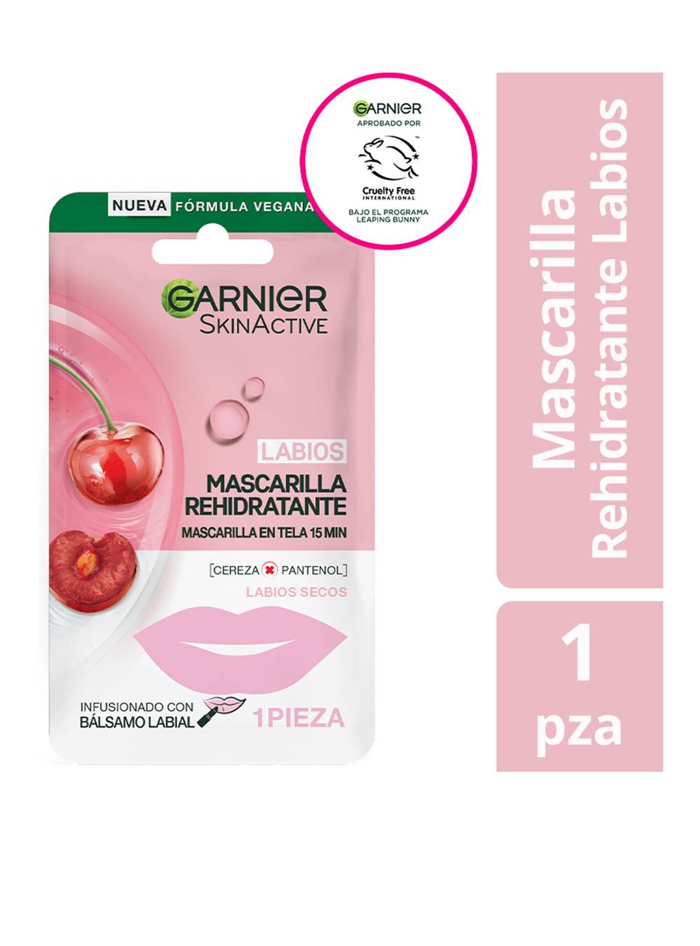 Garnier skin active mascarilla rehidratante labios (1 u)