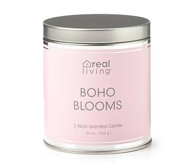 Boho Blooms Pink Tin Candle, 11 oz.