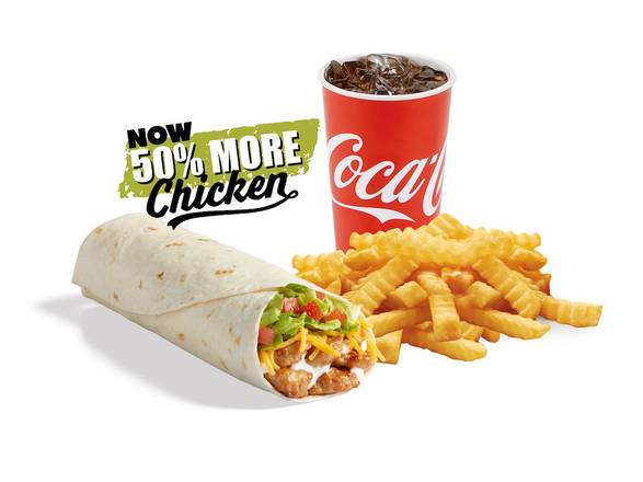 Classic Grilled Chicken Burrito Meal