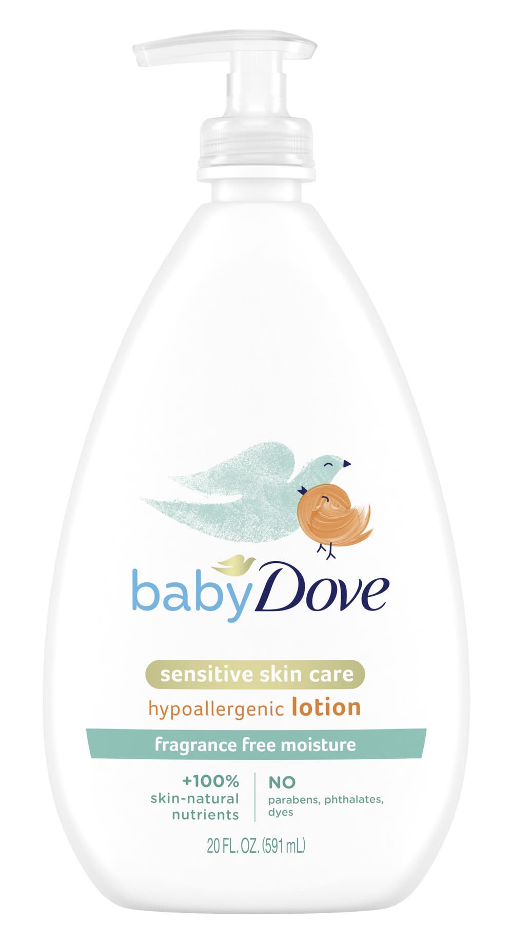 Dove Baby Sensitive Moisture Fragrance-Free Lotion (20 fl oz)