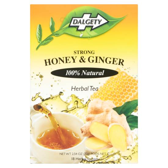 Dalgety Strong Honey & Ginger Herbal Teabags Delivery Near Me Order