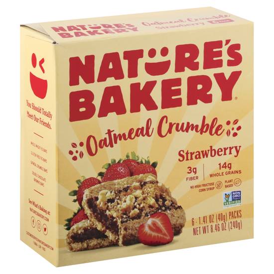 Nature's Bakery Oatmeal Crumble Strawberry Bars (6 ct, 1.4 oz)