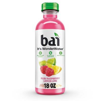 Bai Antioxidant Infused Water Beverage, Raspberry-Lemon Lime (18 fl oz)