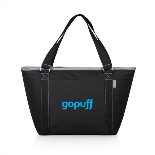 gopuff Black Cooler Tote Bag, Black