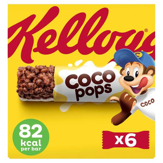 Kellogg's Coco Pops Breakfast Cereal Bars 6x20g