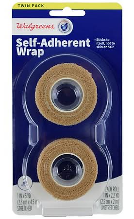 Walgreens Self-Adherent Wrap 1 Inch, Tan