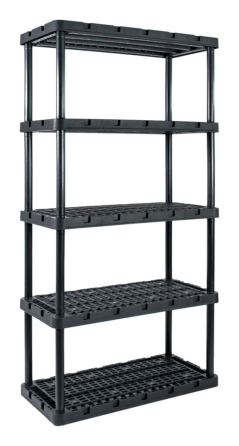 Gracious Living Knect-A-Shelf 72 In. H X 36 In. W X 18 In. D Plastic Shelving Unit