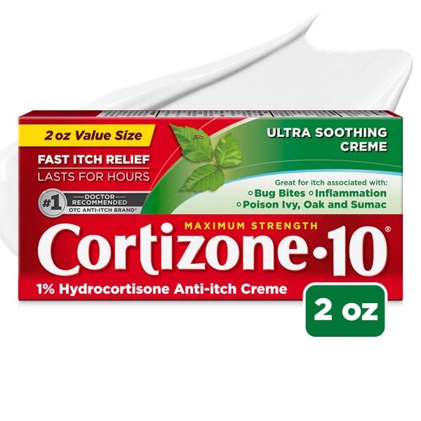 Cortizone 10 Maximum Strength Ultra Soothing Anti-Itch Cream, 2 oz.