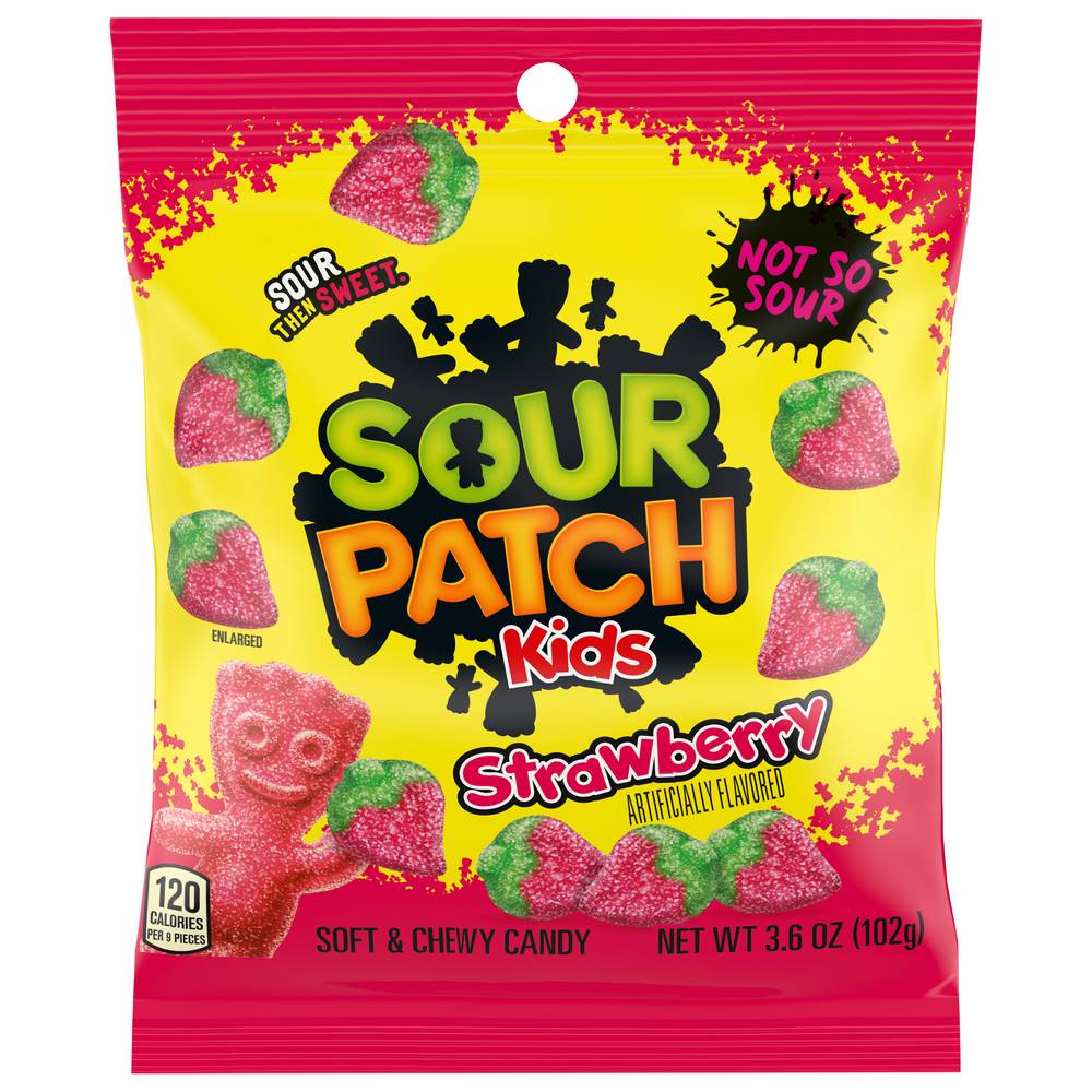 Sour Patch Kids Strawberry Artificially Flavored Soft & Chewy Candy (3.6 oz)