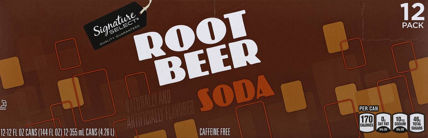 Signature Select Root Beer Soda (12 x 12 fl oz)