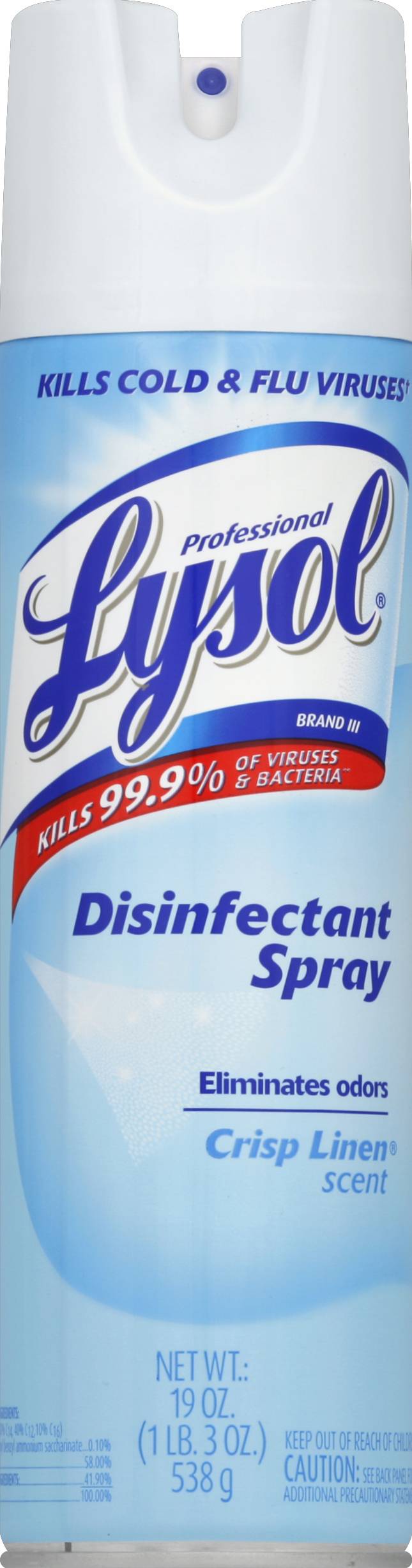 Lysol Crisp Linen Scent Disinfectant Spray (1.19 lbs)