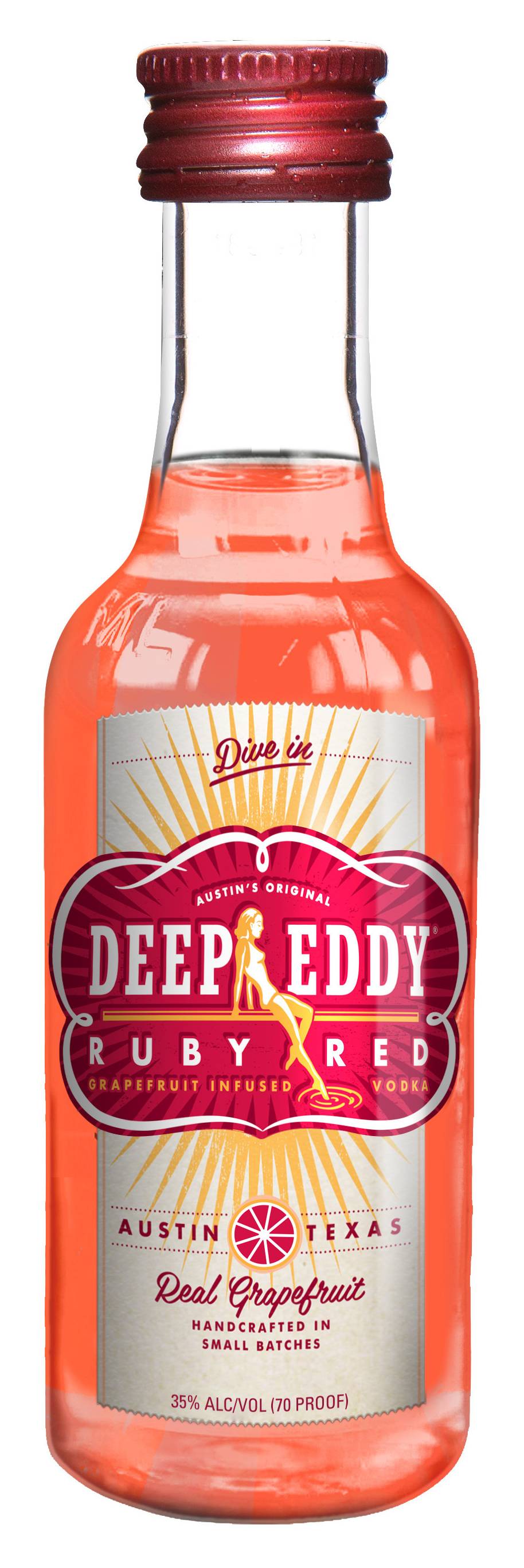 Deep Eddy Ruby Red Grapefruit Flavored Vodka (50 ml)