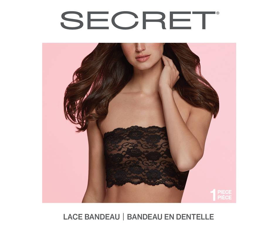 Secret Sout-Gorge Ban.Noir Pet-Moy. 1Un - Secret Blk Band.Bra 1Un