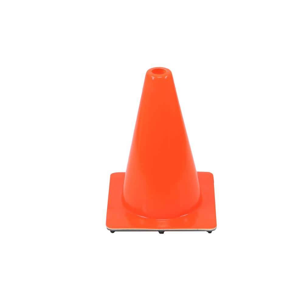 12 In. Orange Pvc Injection Molded Safety Cone With Orange Base