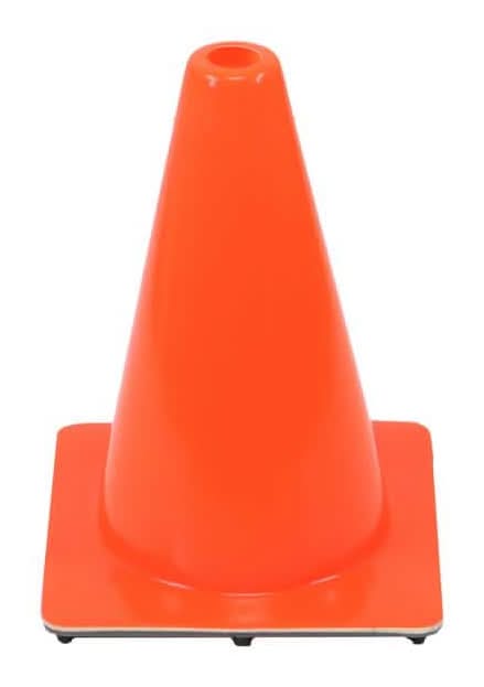 12 In. Orange Pvc Injection Molded Safety Cone With Orange Base