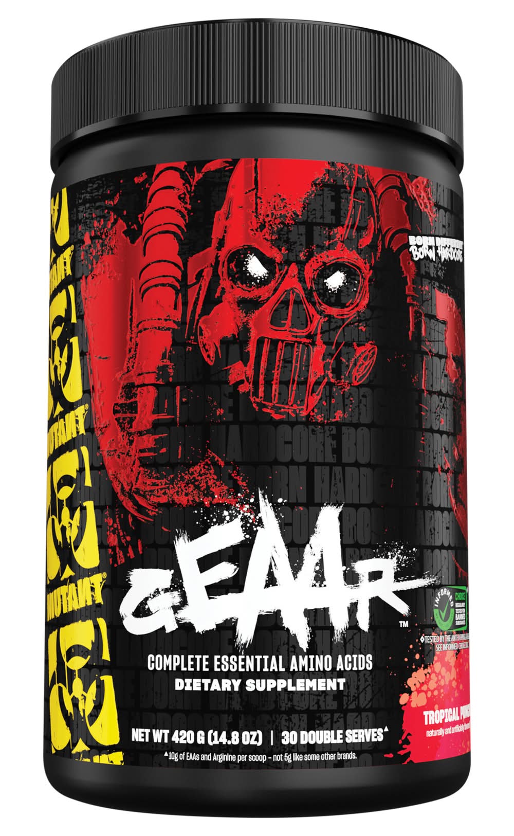MUTANT Geear Complete Essential Amino Acids Supplements, Tropical Punch (14.8 oz)
