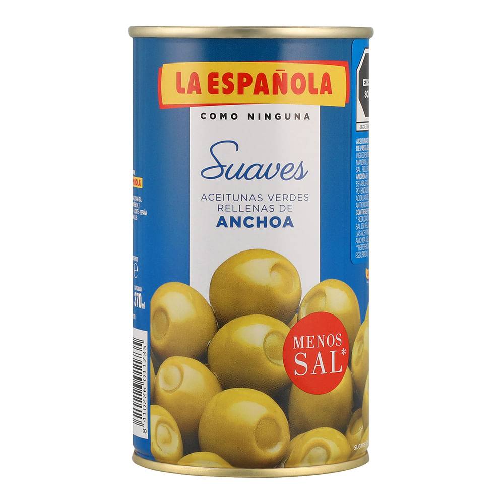 La española aceituna rellena de anchoa suave (lata 350 g)