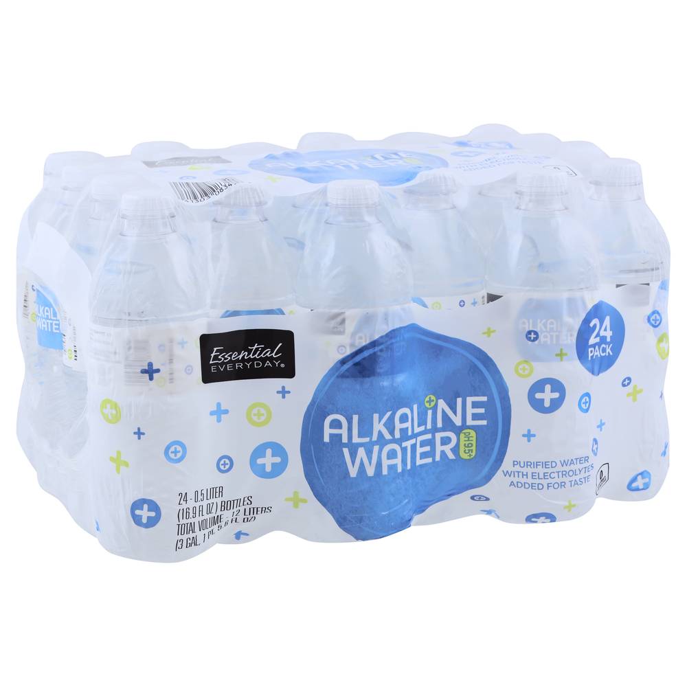 Essential Everyday Alkaline Water With Electrolytes (24 x 0.5 L)