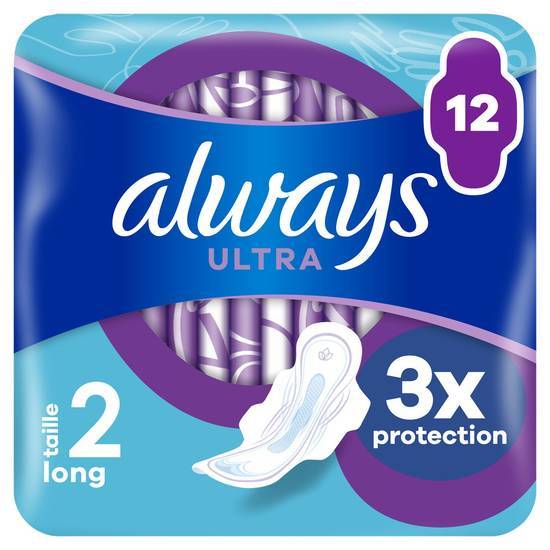 Always - Ultra jour serviettes long ailettes (female/taille 2)