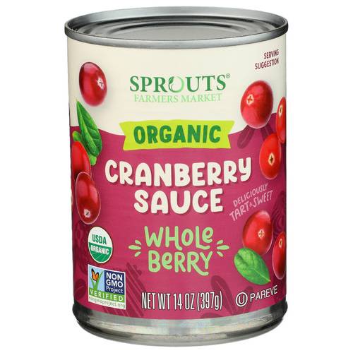 Sprouts Organic Whole Cranberry Sauce