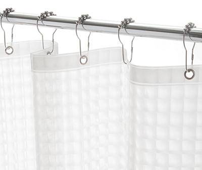 Kenney Clear Embossed Peva Shower Liner (medium /white)