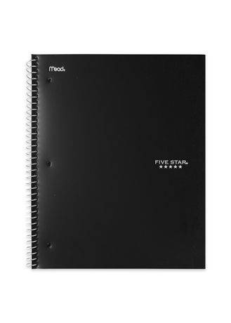 Five Star Ruled College Notebook 10" X 8" (200 pages)