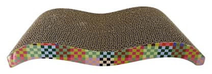 Wave Cat Scratcher Multi Checkered