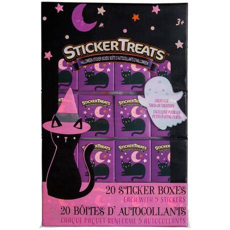 20Ct Sticker Treat Boxes - Cat