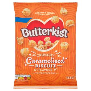 Butterkist Caramelised Biscuit, Crunchy Toffee Popcorn (155g)