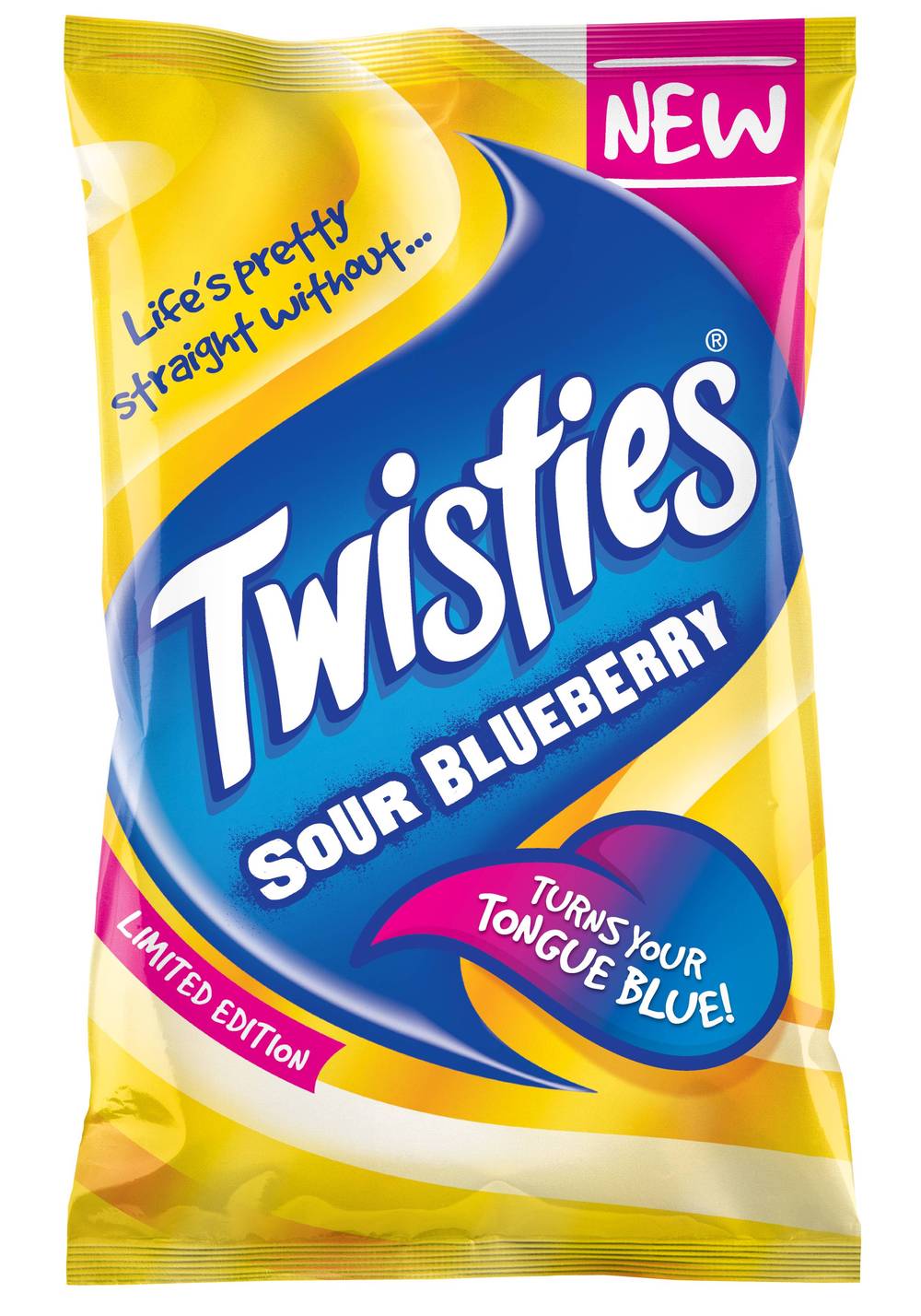 Twisties Blue Tongue Sour Blueberry 80g