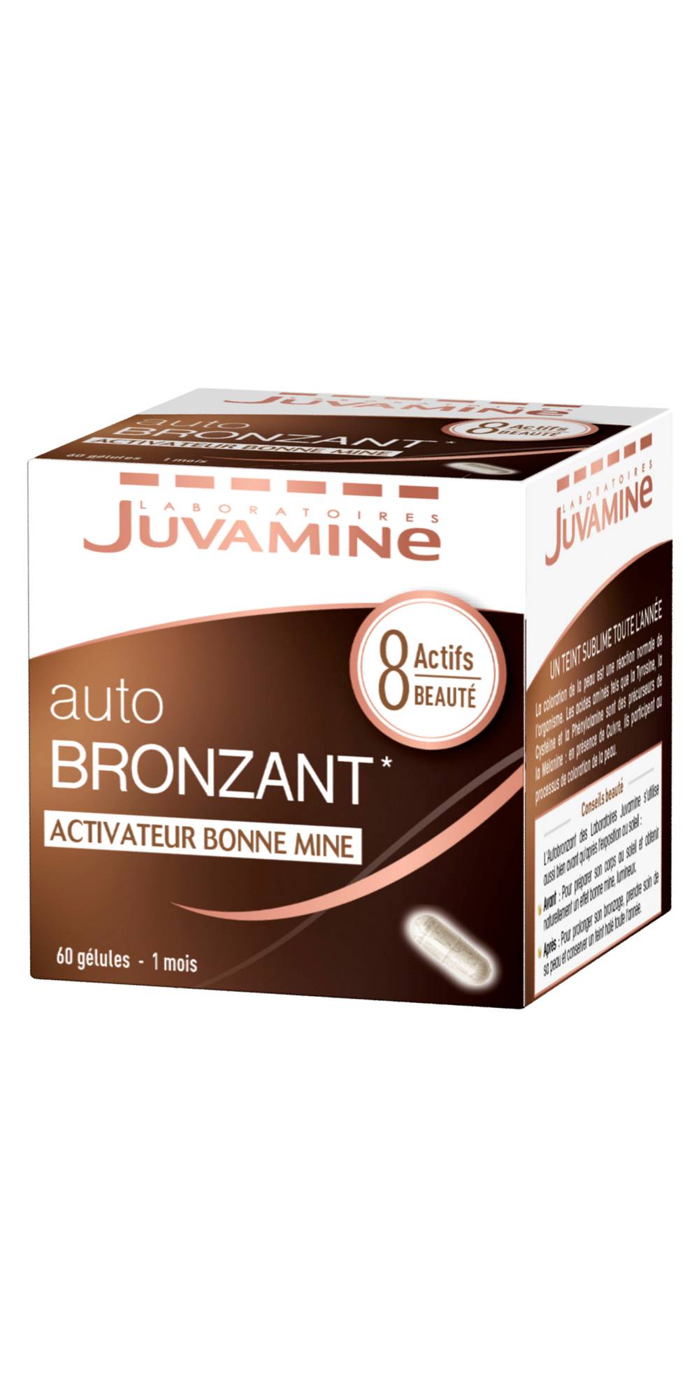 Juvamine - Laboratoires auto-bronzant activataeur bonne mine gélules 8 actif beauté  (60 pièces)