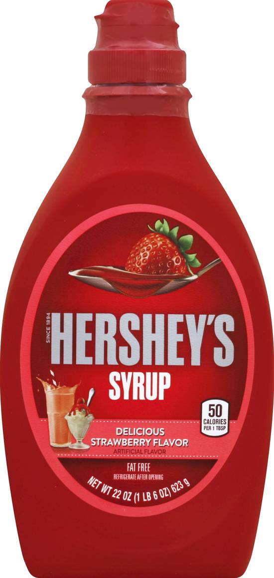 Hershey's Fat Free Flavor Syrup (strawberry)