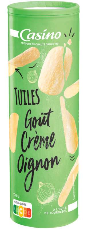 Tuiles - Biscuits apéritifs - Goût crème oignon - 170g
