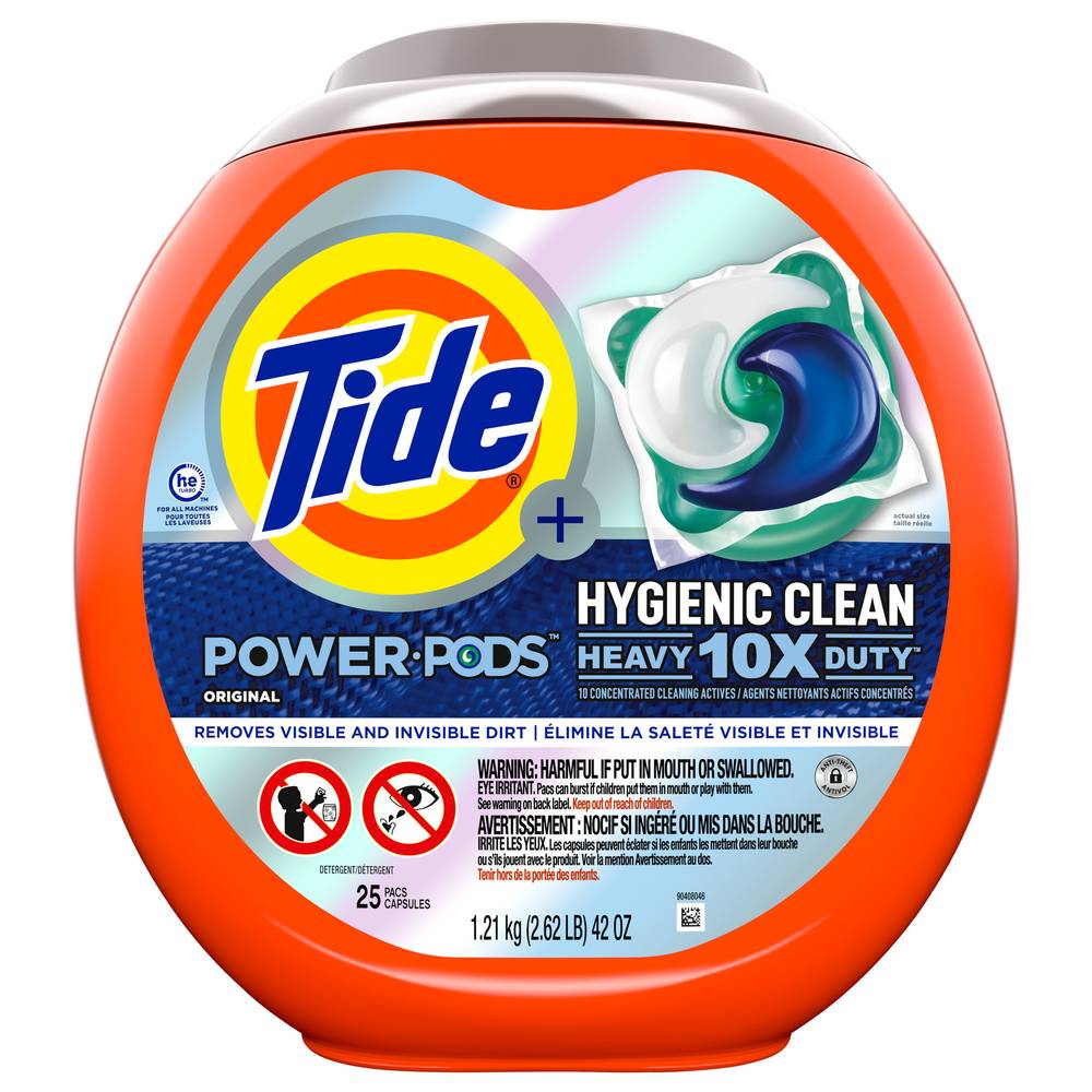 Tide Hygienic Clean Detergent Pods (40 fl oz, 25 ct)