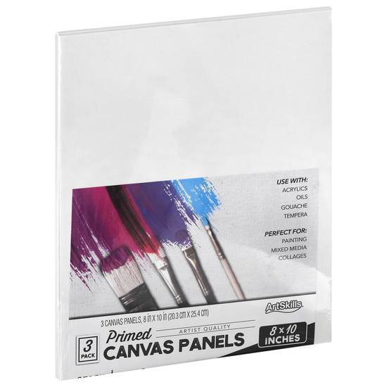 Artskills Primed Canvas Panels 8*10 Inches (3 ct)