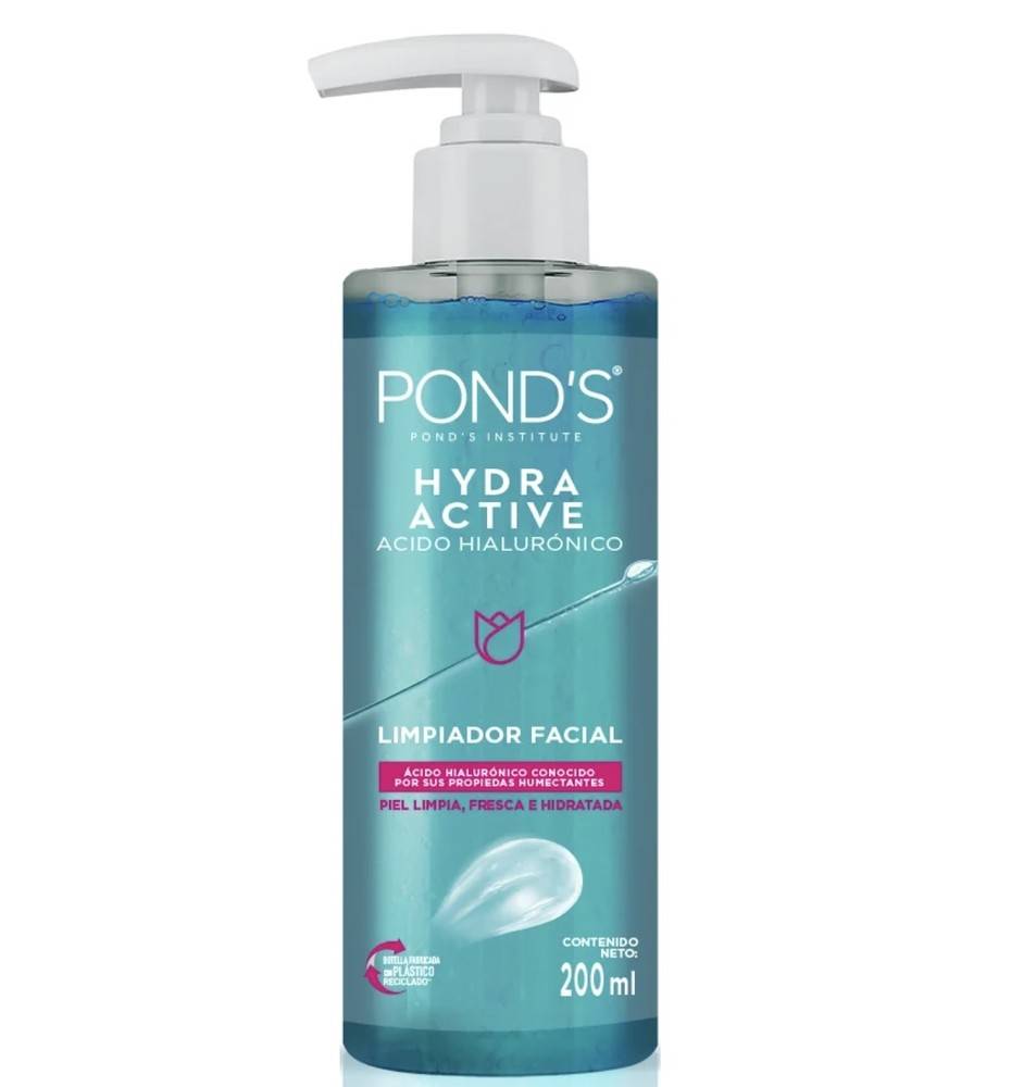 Pond's · Hydra active limpiador facial con ácido hialurónico (200 ml)