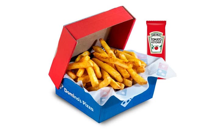 Frytki Box z ketchupem