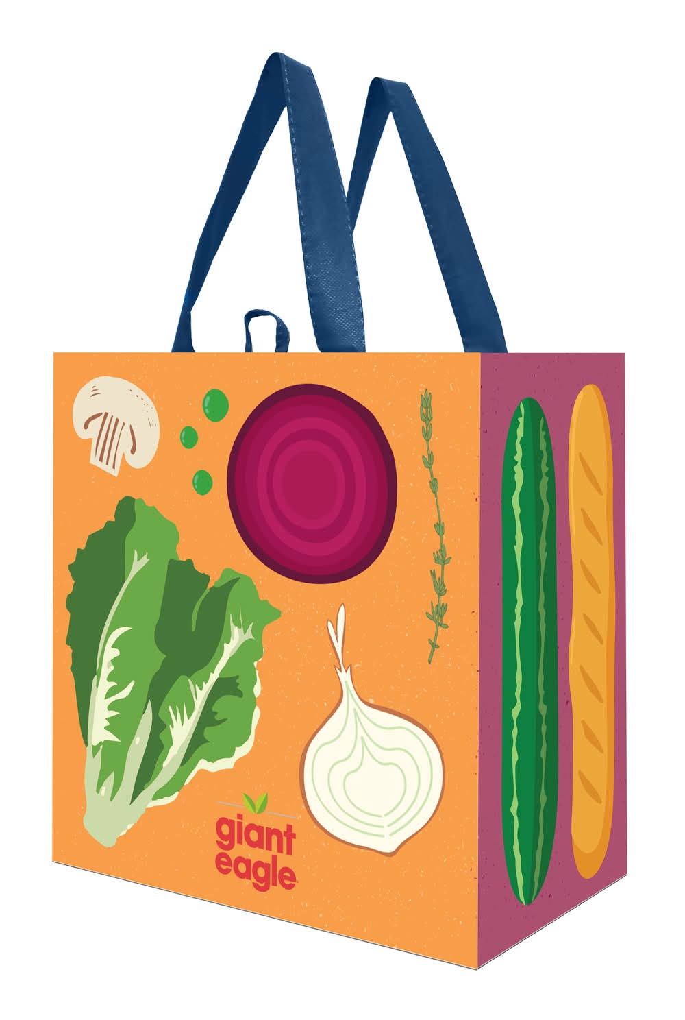 Giant Eagle Vegetable Print Bag, Assorted