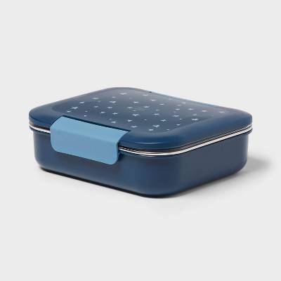 Pillowfort Kids Stars Bento Box, Dark Blue