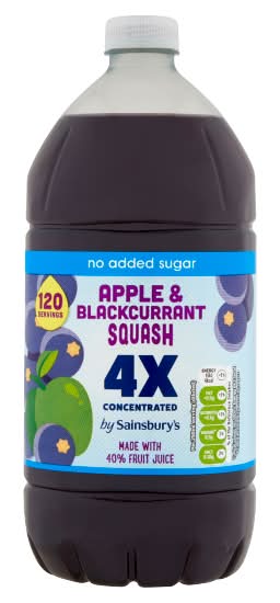 Sainsbury's Apple & Blackcurrant Squash (1.5L)