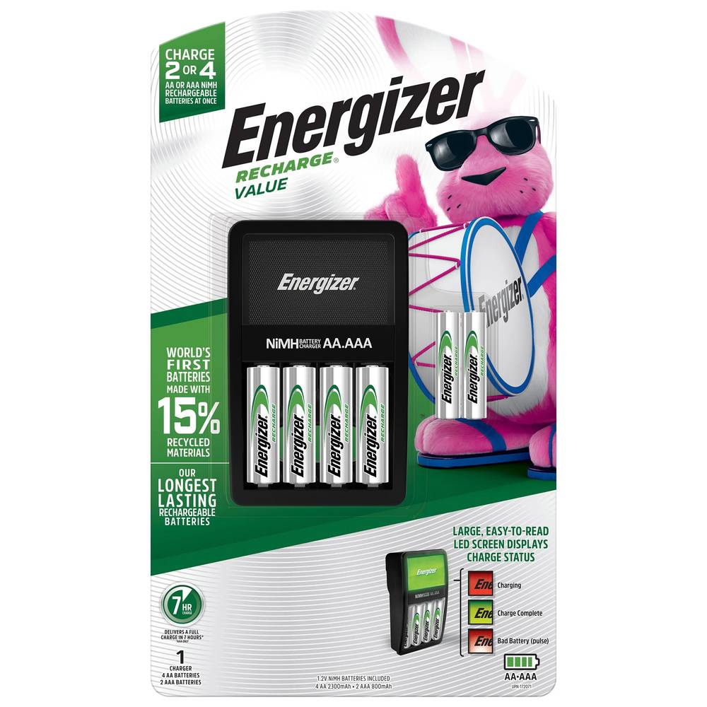 Energizer Rechargeable Value Aa and Aaa Batteries (7 ct)