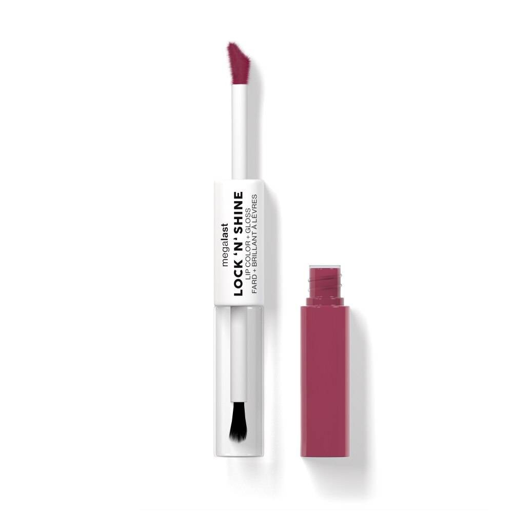 Wet N Wild Megalast Lock 'N' Shine Lip Gloss Color + Gloss Lipstick (pinky promise)