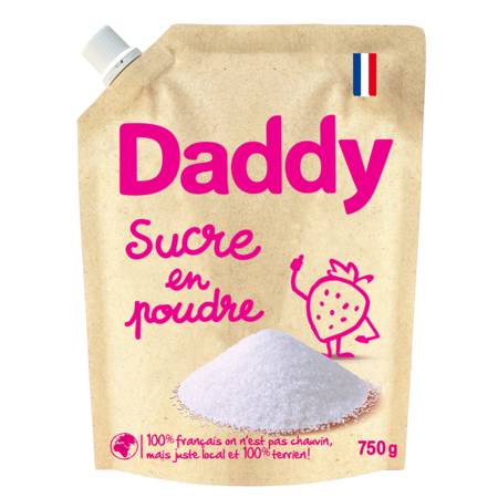 Sucre en poudre DADDY - la poche de 750g