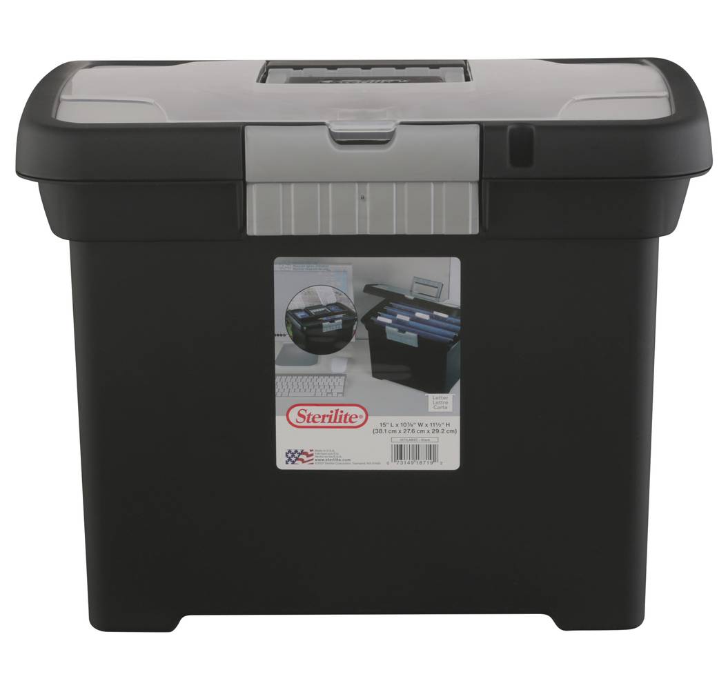 Sterilite Portable File Box