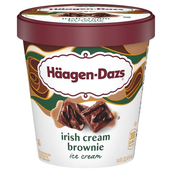 Haagen-Dazs Spirits Irish Cream Brownie Ice Cream (14 oz)