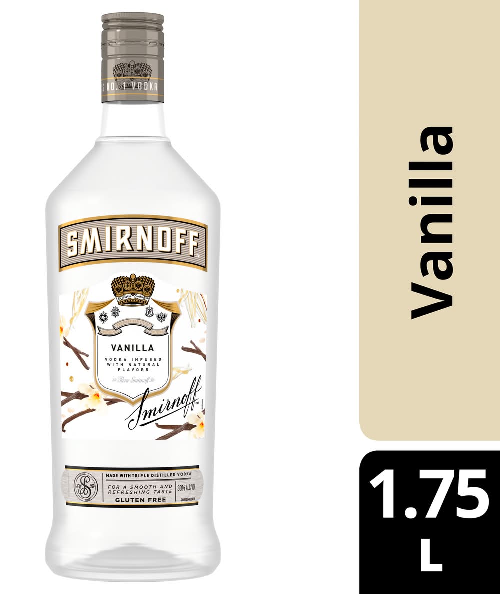 Smirnoff Triple Distilled Vodka, Vanilla (1.75 L)